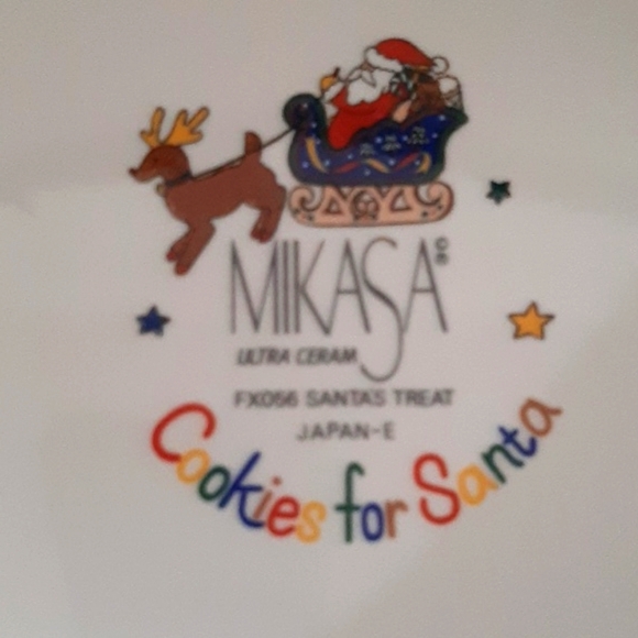 Vintage Mikasa Cookies for Santa Plate - Picture 4 of 4